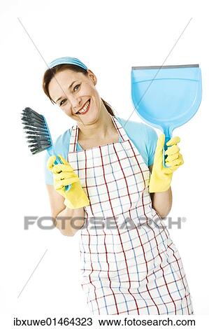 Cleaning lady at work View Large Photo Image Stock Image - Cleaning lady at work. Fotosearch