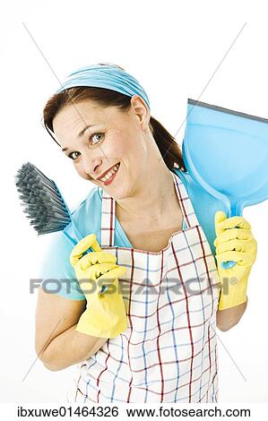 Cleaning lady at work View Large Photo Image Stock Photograph - Cleaning lady at work. Fotosearch