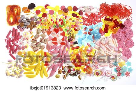 "Clear plastic bags with a variety of fruit gums, marshmallows, candies, lollipops, cookies and gummy bears" View Large Photo Image Stock Image - "Clear plastic bags with a variety of fruit gums, marshmallows, candies, lollipops, cookies and gummy bears". Fotosearch