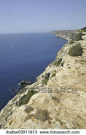 "Cliff, Cap Blanc, Majorca, Balearic Islands, Spain, Europe" View Large Photo Image Stock Image - "Cliff, Cap Blanc, Majorca, Balearic Islands, Spain, Europe". Fotosearch