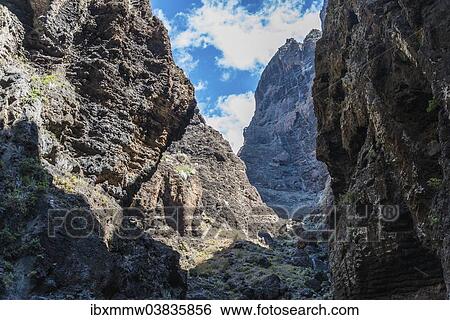 "Cliff in the Masca Gorge, rock formation, volcanic rocks, Tenerife, Canary Islands, Spain, Europe" View Large Photo Image Stock Photograph - "Cliff in the Masca Gorge, rock formation, volcanic rocks, Tenerife, Canary Islands, Spain, Europe". Fotosearch
