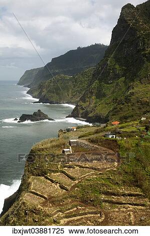 "Cliff near Veu da Noiva, North Coast, Madeira, Portugal, Europe" View Large Photo Image Stock Photography - "Cliff near Veu da Noiva, North Coast, Madeira, Portugal, Europe". Fotosearch