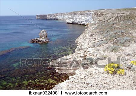 "Cliffs, coastline, Tarhankut Cape, Crimea, Ukraine, Europe" View Large Photo Image Stock Image - "Cliffs, coastline, Tarhankut Cape, Crimea, Ukraine, Europe". Fotosearch