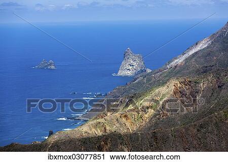 "Cliffs in the Anaga Mountains near the village of Taganana, Azano, Almaciga, Tenerife, Canary Islands, Spain, Europe" View Large Photo Image Stock Image - "Cliffs in the Anaga Mountains near the village of Taganana, Azano, Almaciga, Tenerife, Canary Islands, Spain, Europe". Fotosearch