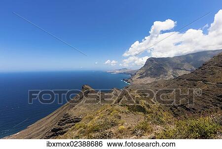 "Cliffs near Casas de Tirma de San Nicolas, Gran Canaria, Canary Islands, Spain, Europe, PublicGround, Europe" View Large Photo Image Stock Photograph - "Cliffs near Casas de Tirma de San Nicolas, Gran Canaria, Canary Islands, Spain, Europe, PublicGround, Europe". Fotosearch
