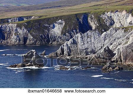 "Cliffs near Dooega, Achill Island, County Mayo, Connacht province, Republic of Ireland, Europe" View Large Photo Image Stock Photo - "Cliffs near Dooega, Achill Island, County Mayo, Connacht province, Republic of Ireland, Europe". Fotosearch