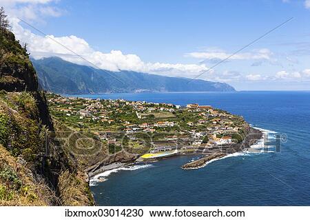 Stock Image - "Cliffs of Ponta Delgada, Vicente, Boaventura, Madeira, Portugal, Europe". Fotosearch