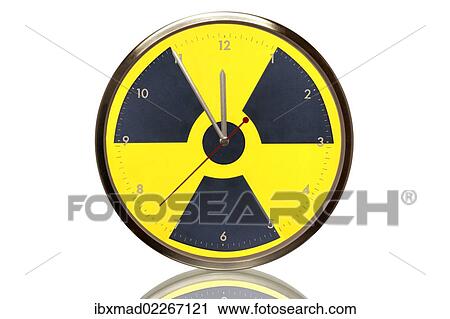 "Clock with the nuclear symbol, 5 minutes to twelve, eleventh hour, symbolic image for nuclear power phase-out" View Large Photo Image Stock Image - "Clock with the nuclear symbol, 5 minutes to twelve, eleventh hour, symbolic image for nuclear power phase-out". Fotosearch
