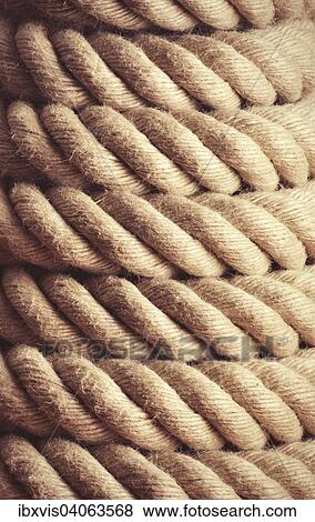 Close-up of strong nautical rope View Large Photo Image Stock Photo - Close-up of strong nautical rope. Fotosearch