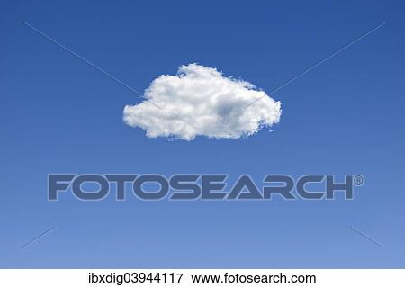 Stock Photo - Cloud in a blue sky. Fotosearch