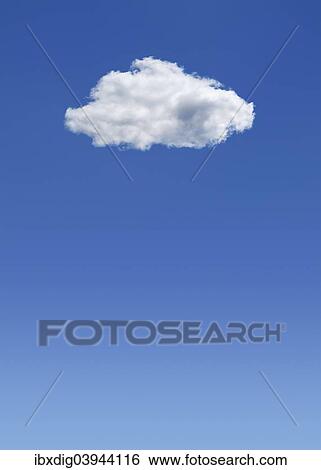 Cloud in a blue sky View Large Photo Image Stock Photograph - Cloud in a blue sky. Fotosearch