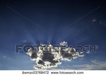 Cloud with sun rays View Large Photo Image Stock Image - Cloud with sun rays. Fotosearch