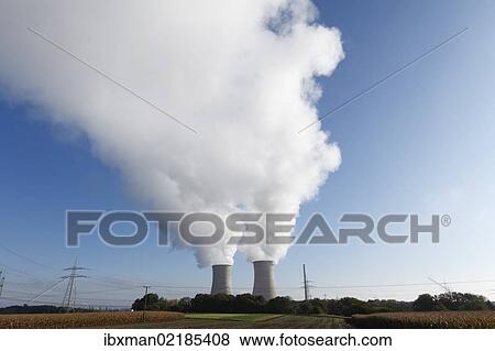 "Clouds of steam, cooling towers of Grafenrheinfeld Nuclear Power Plant near Schweinfurt, Lower Franconia, Franconia, Bavaria, Germany, Europe, PublicGround, Europe" View Large Photo Image Stock Photo - "Clouds of steam, cooling towers of Grafenrheinfeld Nuclear Power Plant near Schweinfurt, Lower Franconia, Franconia, Bavaria, Germany, Europe, PublicGround, Europe". Fotosearch