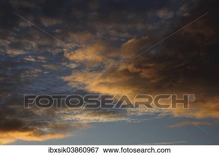 "Cloudy sky, evening mood, Germany, Europe" View Large Photo Image Stock Photo - "Cloudy sky, evening mood, Germany, Europe". Fotosearch