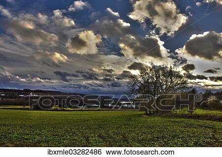 "Cloudy sky over a meadow, Seefeld, Upper Bavaria, Bavaria, Germany, Europe" View Large Photo Image Stock Photograph - "Cloudy sky over a meadow, Seefeld, Upper Bavaria, Bavaria, Germany, Europe". Fotosearch