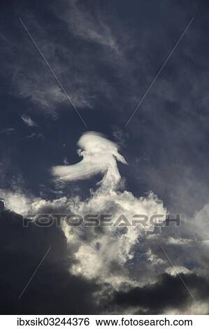 Stock Photograph - "Cloudy sky, Upper Swabia, Baden-Wurttemberg, Germany, Europe". Fotosearch