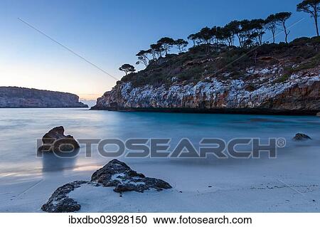 "Coast at dawn, Calo des Moro, Santanyi, Majorca, Balearic Islands, Spain, Europe" View Large Photo Image Stock Image - "Coast at dawn, Calo des Moro, Santanyi, Majorca, Balearic Islands, Spain, Europe". Fotosearch