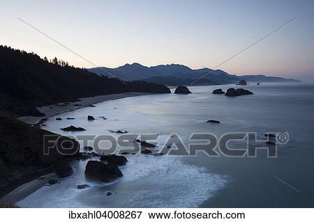 Stock Photo - "Coast at Ecola Point, Cannon Beach, Oregon, United States, North America". Fotosearch