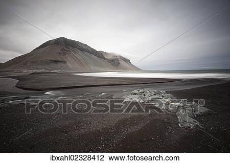 Stock Image - "Coast at Krossanes, East Iceland, Iceland, Europe". Fotosearch