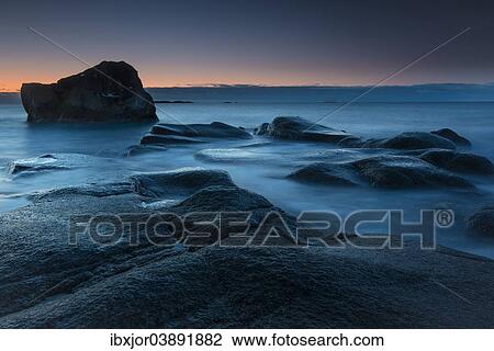 "Coast, evening mood, Uttakleiv, Lofoten, Norway, Europe" View Large Photo Image Stock Image - "Coast, evening mood, Uttakleiv, Lofoten, Norway, Europe". Fotosearch