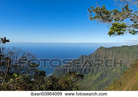 Stock Photo - "Coast, Koke'e State Park, Ha'ena, Kauai, Hawaii, United States, North America". Fotosearch