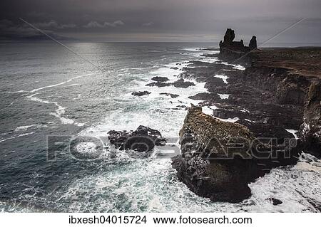 "Coast Londrangar, Snaefellsnes peninsula, Snaefellsjokull National Park, Vesturland, Iceland, Europe" View Large Photo Image Picture - "Coast Londrangar, Snaefellsnes peninsula, Snaefellsjokull National Park, Vesturland, Iceland, Europe". Fotosearch