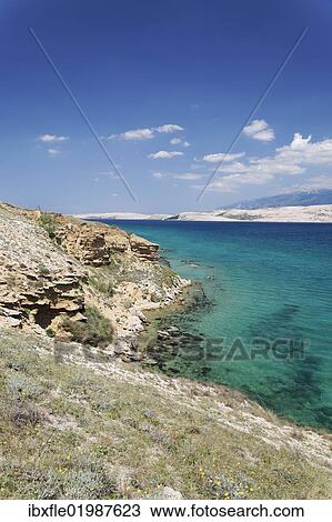 "Coast, Pag island, Zadar, Croatia, Dalmatia, Europe" View Large Photo Image Stock Image - "Coast, Pag island, Zadar, Croatia, Dalmatia, Europe". Fotosearch
