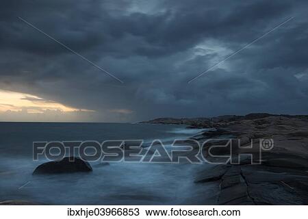 Stock Image - "Coast, Ramsvik in Smogen, Bohuslan, Sweden, Europe". Fotosearch