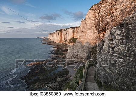 "Coast with chalk cliffs, Etretat, Normandy, France, Europe" View Large Photo Image Stock Image - "Coast with chalk cliffs, Etretat, Normandy, France, Europe". Fotosearch