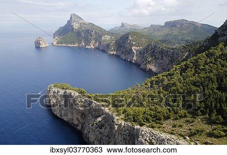 "Coastline, Cap de Formentor, Majorca or Mallorca, Spain, Europe" View Large Photo Image Stock Image - "Coastline, Cap de Formentor, Majorca or Mallorca, Spain, Europe". Fotosearch