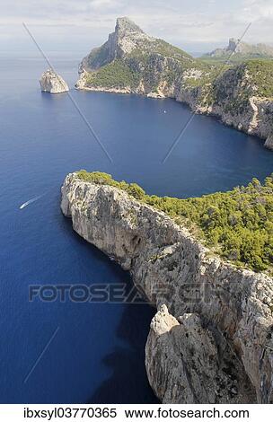Stock Photography - "Coastline, Cap de Formentor, Majorca or Mallorca, Spain, Europe". Fotosearch