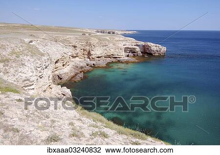 "Coastline, Crocodile Rock, Tarhankut Cape, Crimea, Ukraine, Europe" View Large Photo Image Stock Image - "Coastline, Crocodile Rock, Tarhankut Cape, Crimea, Ukraine, Europe". Fotosearch