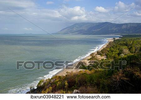 "Coastline, sand beach, Cape Tribulation, Queensland, Australia, Oceania" View Large Photo Image Stock Image - "Coastline, sand beach, Cape Tribulation, Queensland, Australia, Oceania". Fotosearch