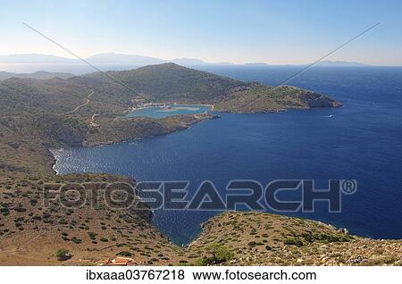 "Coastline, Symi island, Aegean Sea, Greece, Europe" View Large Photo Image Stock Photo - "Coastline, Symi island, Aegean Sea, Greece, Europe". Fotosearch