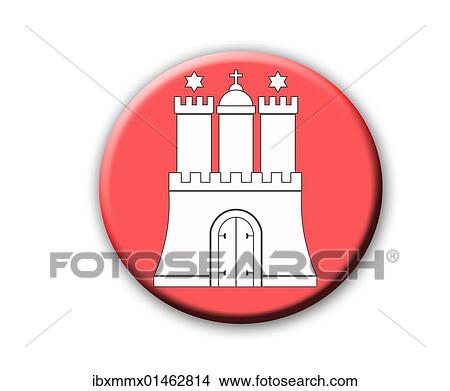 "Coat of arms of the Free Hanseatic City of Hamburg, Germany, Europe" View Large Photo Image Picture - "Coat of arms of the Free Hanseatic City of Hamburg, Germany, Europe". Fotosearch