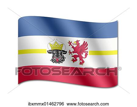 Stock Photograph - "Coat of arms of the state Mecklenburg-Vorpommern, Germany, Europe". Fotosearch