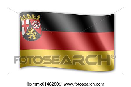 Stock Photography - "Coat of arms of the state Rhineland-Palatinate, Germany, Europe". Fotosearch