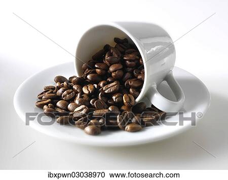 Coffee beans in a coffee cup View Large Photo Image Stock Image - Coffee beans in a coffee cup. Fotosearch