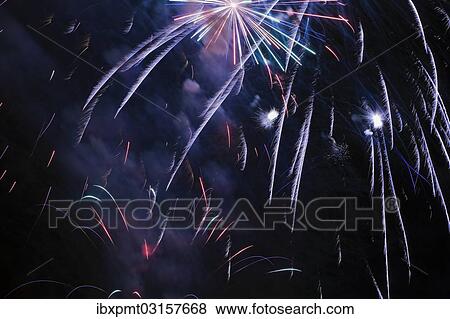 "Colorful fireworks in the night sky, Laval, Quebec Province, Canada, North America" View Large Photo Image Stock Photo - "Colorful fireworks in the night sky, Laval, Quebec Province, Canada, North America". Fotosearch