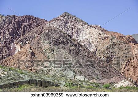 "Colorful mineral-rich mountains, at Purmamarca, Jujuy Province, Argentina, South America" View Large Photo Image Stock Photo - "Colorful mineral-rich mountains, at Purmamarca, Jujuy Province, Argentina, South America". Fotosearch