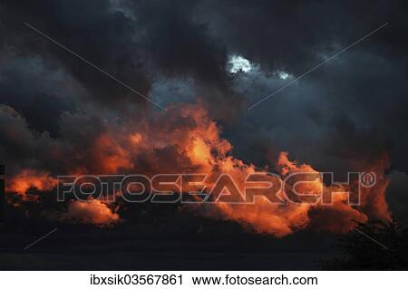 "Coloured evening clouds, Baden-Wurttemberg, Germany, Europe" View Large Photo Image Stock Image - "Coloured evening clouds, Baden-Wurttemberg, Germany, Europe". Fotosearch
