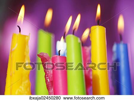 Colourful candles View Large Photo Image Stock Image - Colourful candles. Fotosearch