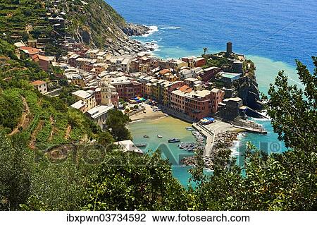 "Colourful houses, the fishing port of Vernazza in the morning light, UNESCO World Heritage Site, Cinque Terre National Park, Vernazza, Liguria, Italy, Europe" View Large Photo Image Stock Image - "Colourful houses, the fishing port of Vernazza in the morning light, UNESCO World Heritage Site, Cinque Terre National Park, Vernazza, Liguria, Italy, Europe". Fotosearch
