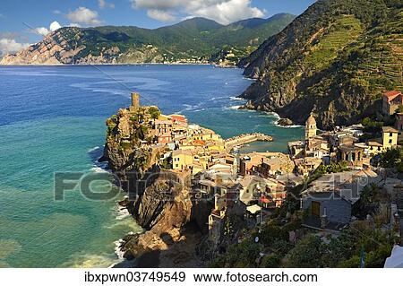 "Colourful houses, the fishing port of Vernazza in the morning light, UNESCO World Heritage Site, Cinque Terre National Park, Vernazza, Liguria, Italy, Europe" View Large Photo Image Stock Photo - "Colourful houses, the fishing port of Vernazza in the morning light, UNESCO World Heritage Site, Cinque Terre National Park, Vernazza, Liguria, Italy, Europe". Fotosearch