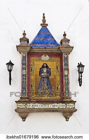 "Colourful wall mosaic at the Church of Santa Cruz, Catedral Vieja, in the Andalusian port city of Cadiz, Spain, Europe" View Large Photo Image Stock Photograph - "Colourful wall mosaic at the Church of Santa Cruz, Catedral Vieja, in the Andalusian port city of Cadiz, Spain, Europe". Fotosearch