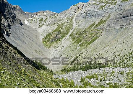 "Combe des Andins, a cirque en route to the Audannes mountain shelter, Bernese Alps, Canton of Valais, Switzerland, Europe" View Large Photo Image Stock Photo - "Combe des Andins, a cirque en route to the Audannes mountain shelter, Bernese Alps, Canton of Valais, Switzerland, Europe". Fotosearch