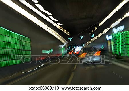Stock Photo - "Composing, Innsbrucker Ring tunnel, Munich, Upper Bavaria, Bavaria, Germany, Europe". Fotosearch