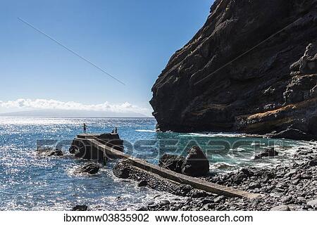 "Concrete jetty on the coast of the Masca Gorge, Tenerife, Canary Islands, Spain, Europe" View Large Photo Image Stock Image - "Concrete jetty on the coast of the Masca Gorge, Tenerife, Canary Islands, Spain, Europe". Fotosearch