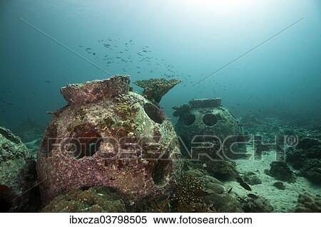 Stock Photography - "Coral breeding cone, near Fahal, Oman, Asia". Fotosearch