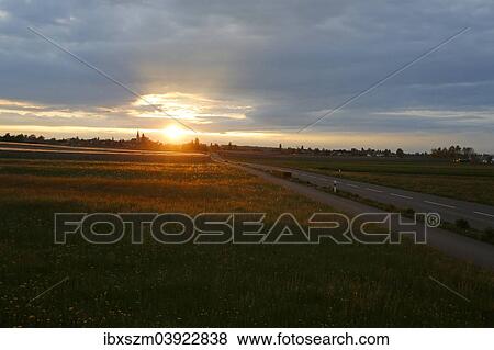 "Countryside at sunset, Altnau, Canton of Thurgau, Switzerland, Europe" View Large Photo Image Stock Photo - "Countryside at sunset, Altnau, Canton of Thurgau, Switzerland, Europe". Fotosearch